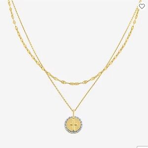 Yes, Please! Womens Lab Grown White Diamond Accent 2-pc. Necklace Set